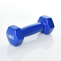 Гантель для фитнеса с виниловым покрытием 2шт G0289-BL 1кг