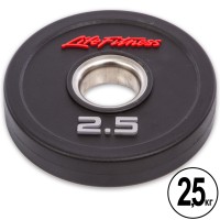 Блины (диски) полиуретановые LIFE FITNESS GC-80154-2.5 51мм 2.5кг черный