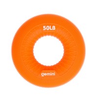 Эспандер кистевой кольцо силикон Gemini GI-3992-50LB нагрузка 22,5кг оранжевый