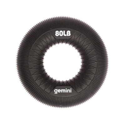 Эспандер кистевой кольцо силикон Gemini GI-3992-80LB нагрузка 36кг черный