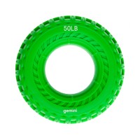 Эспандер кистевой кольцо силикон Gemini GI-3993-50LB нагрузка 22,5кг зелёный