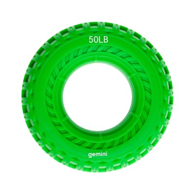 Эспандер кистевой кольцо силикон Gemini GI-3993-50LB нагрузка 22,5кг зелёный