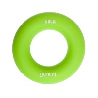 Эспандер кистевой кольцо силикон Gemini GI-3994-60LB нагрузка 27кг зеленый