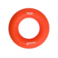 Эспандер кистевой кольцо силикон Gemini GI-3994-70LB нагрузка 31кг оранжевый