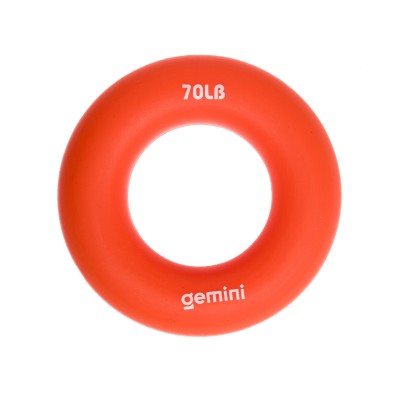 Эспандер кистевой кольцо силикон Gemini GI-3994-70LB нагрузка 31кг оранжевый
