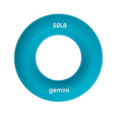 Эспандер кистевой кольцо силикон Gemini GI-3994-50LB нагрузка 22,5кг синий