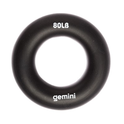 Эспандер кистевой кольцо силикон Gemini GI-3994-80LB нагрузка 36кг черный