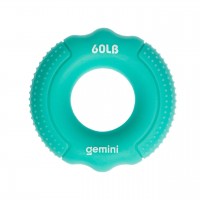 Эспандер кистевой кольцо силикон Gemini GI-3997-60LB нагрузка 27кг бирюзовый