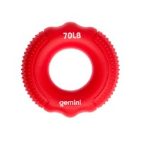 Эспандер кистевой кольцо силикон Gemini GI-3997-70LB нагрузка 31кг красный