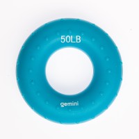 Эспандер кистевой кольцо силикон Gemini GI-3998-50LB нагрузка 22,5кг синий