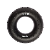 Эспандер кистевой кольцо силикон Gemini GI-3998-80LB нагрузка 36кг черный