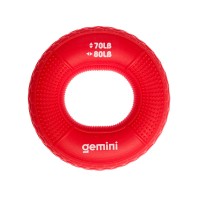 Эспандер кистевой кольцо силикон Gemini GI-4000-(70LB-80LB) нагрузка  31кг-36кг красный