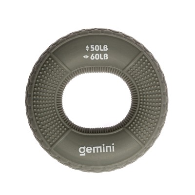 Эспандер кистевой кольцо силикон Gemini GI-4000-(50LB-60LB) нагрузка  22,5кг-27кг серый