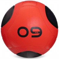 Мяч медицинский медбол Medicine Ball  GI-2620-9 9кг красный-черный