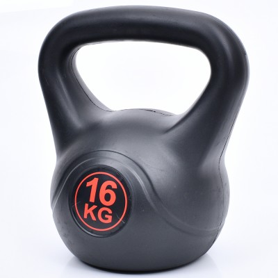 Гиря 16 кг цельная пластиковая PE 4196-16