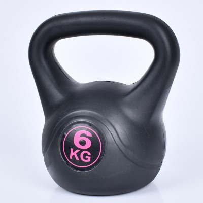 Гиря 6 кг цельная пластиковая PE 4196-6