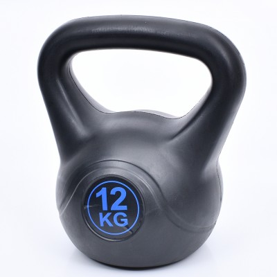 Гиря 12 кг цельная пластиковая PE 4196-12