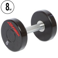 Гантель цельная профессиональная LIFE FITNESS GA-80081-8 1шт 8кг