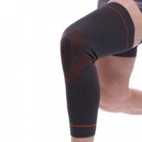 Бандаж эластичный удлинённый компрессионный на голень и колено Knee compression sleeve SIBOTE  S-XL 1шт