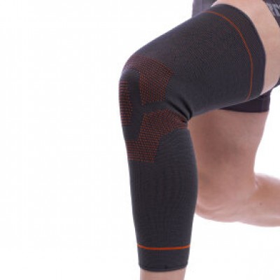 Бандаж эластичный удлинённый компрессионный на голень и колено Knee compression sleeve SIBOTE  S-XL 1шт