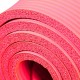 Коврик для туризма и фитнеса 10мм красный NBR-10RED
