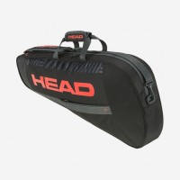 Сумка чехол Head Base Racquet Bag S BKOR Чорно-оранжевый на 3 ракетки 261323 (Оригинал)