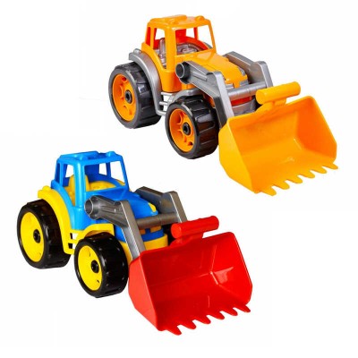 гр Трактор 1721 (8) 3 кольори, Technok Toys, ківш підіймається, в сітці