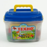 гр Конструктор Technok Toys 3640 (8) Technok Toys 107 деталей, в чемодане