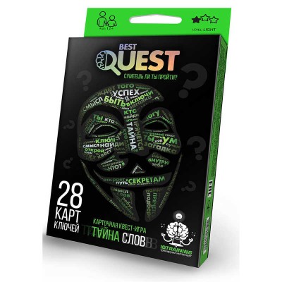 гр Карточная квест-игра Best Quest Тайна слов BQ-01-01U,02U,03U,04U УКР. (32) Danko Toys