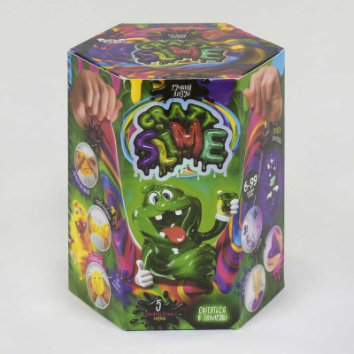 гр Безпечний освітній набір для проведенння дослідів Crazy Slime (8) SLM-01-01U УКР,  Danko toys