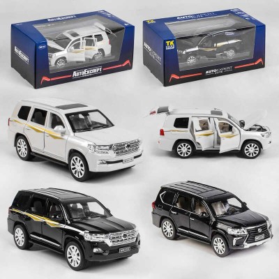 Джип металопластиковий EL 6491 (36) Авто Експерт Преміум, 2 кольори, 1:24, світло, звук, інерція, відчиняються двері, багажник, капот, коробці