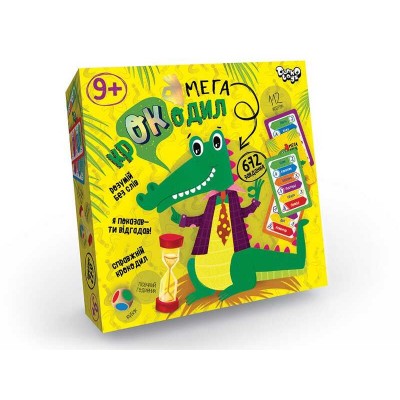 гр Настольная игра викторина Мега-крокодил (укр) CROC-03-01U (10) Danko Toys