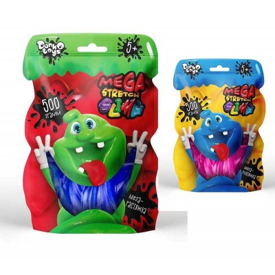 гр В`язка маса Mega Stretch Slime SLM-12-01U пакет 500 г. УКР. (10)  Danko toys
