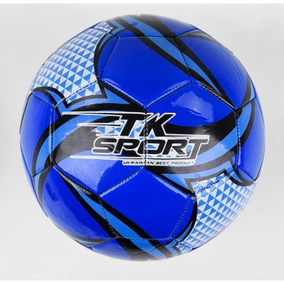 М`яч футбольний C 44453 (60) TK Sport, 4 види, вага 330-350 грамів, матеріал м`який PVC, балон гумовий