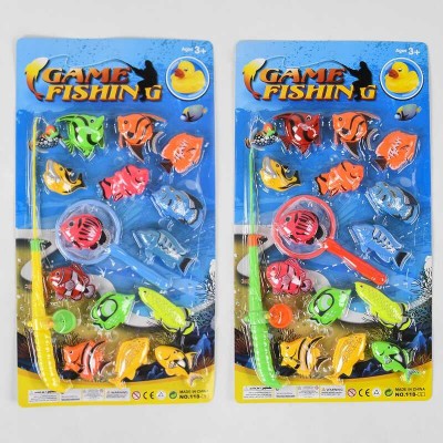 Риболовля 118-14 (722) магнітна, 2 кольори, 14 рибок, на листі