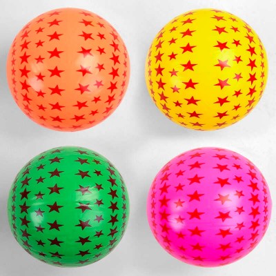 М`яч гумовий C 44672 (500) 4 кольори, діаметр 20 см, вага 60 грамів