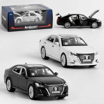 Машина EL 5507 (36) Auto Expert 2 кольори, металопластик, 1:24, інерція, світло, звук, відчиняються двері, капот та багажник, в коробці