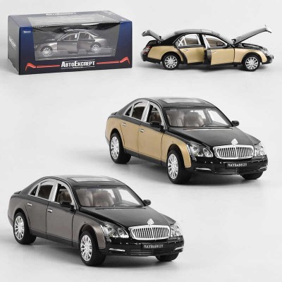 Машина EL 1905 (36) Auto Expert 2 кольори, металопластик, 1:24, інерція, світло, звук, відчиняються двері, капот та багажник, в коробці
