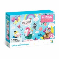 гр Пазл Пригоди єдиноріжків картонний (3-4 роки)  300416 (36) 30 елементів Dodo