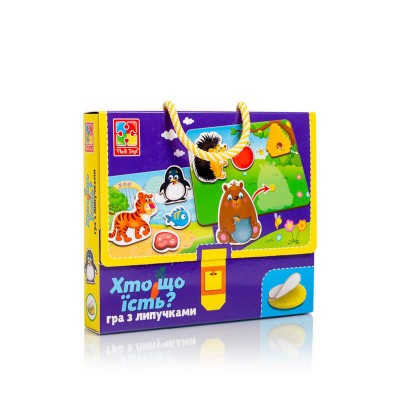 гр Гра з липучками Хто що їсть? - VT 1302-27 укр (18) Vladi Toys