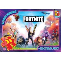 гр Пазли 35 ел. G-Toys Fortnite FN 531 (62) +постер, розмір зібраної картинки 30х21 см, в коробці