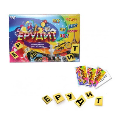 гр Гра мала наст. Ерудит укр. DTG26-U (20) Danko Toys