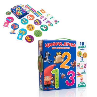 гр Гра розвичаюча Цифри, лічба для найменших (укр) VT2911-09 (12) Vladi Toys, у коробці