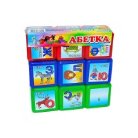 гр Кубики Абетка 9 шт 06041 укр (21) M Toys