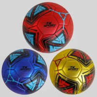 М`яч футбольний C 50162 (60) TK Sport 3 кольори, матеріал PU, вага 330 грамів гумовий балон, розмір №5, ВИДАЄТЬСЯ ТІЛЬКИ МІКС ВИДІВ