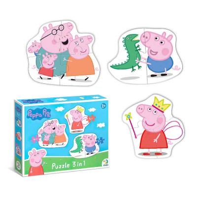 гр Пазл 3 в 1 Peppa Pig 200338 (36) Dodo