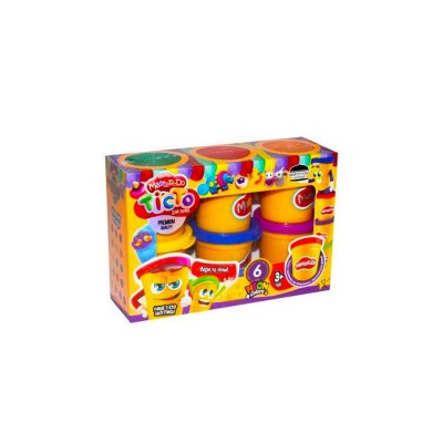 гр Тісто для ліплення Master Do TMDB-01-01U УКР. (8) Danko Toys, 6 банок*50 г