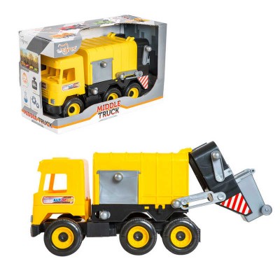 гр Авто Middle truck сміттєвоз (4) 39492 (жовтий) в коробці Tigres