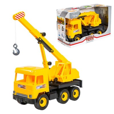 гр Автокран Middle truck (жовтий) 39491 (4) Tigres, в коробці