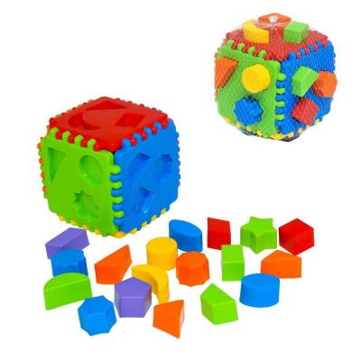 гр Конструктор Educational cube 39781 (10) Tigres, 24 елементи, в сітці